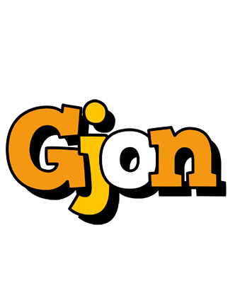 Gjon cartoon logo