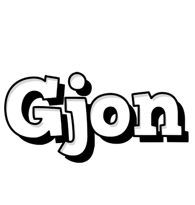Gjon snowing logo