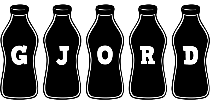 Gjord bottle logo