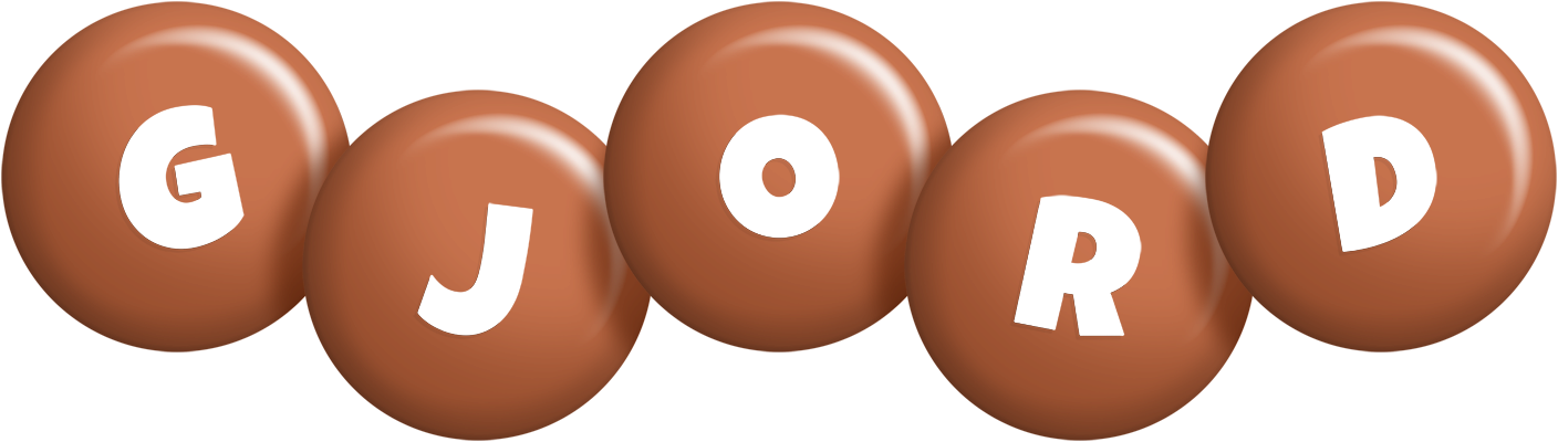 Gjord candy-brown logo