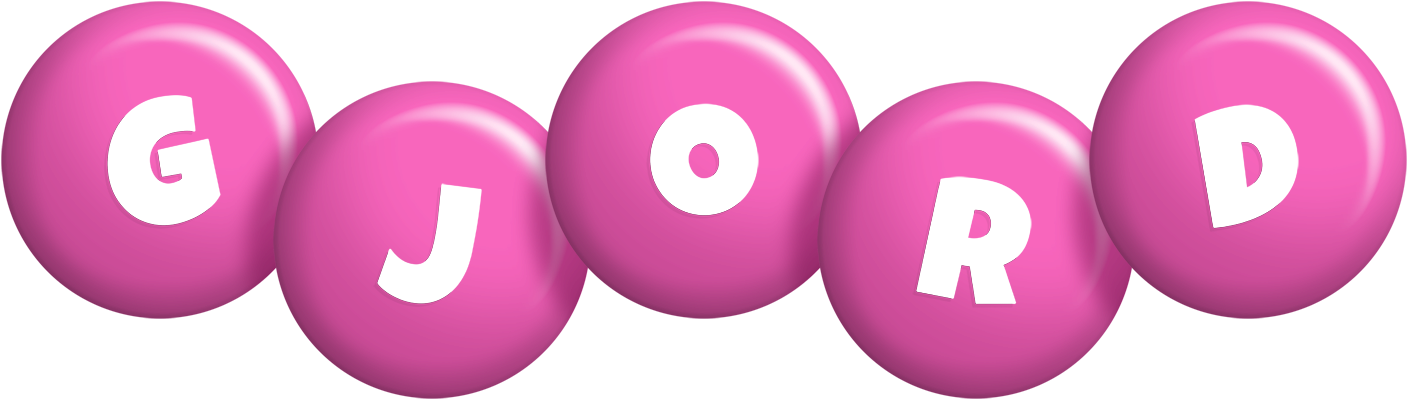 Gjord candy-pink logo