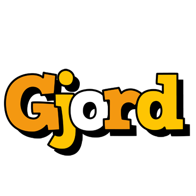 Gjord cartoon logo