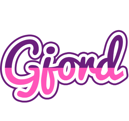 Gjord cheerful logo