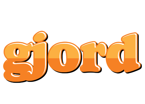 Gjord orange logo