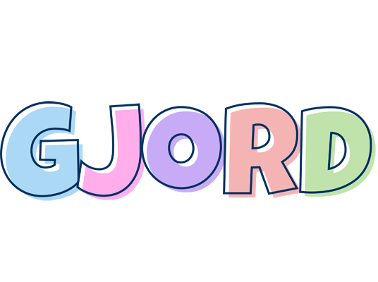 Gjord pastel logo