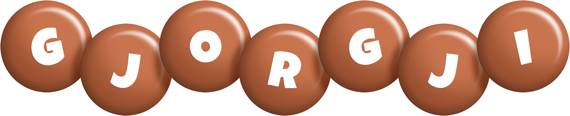 Gjorgji candy-brown logo
