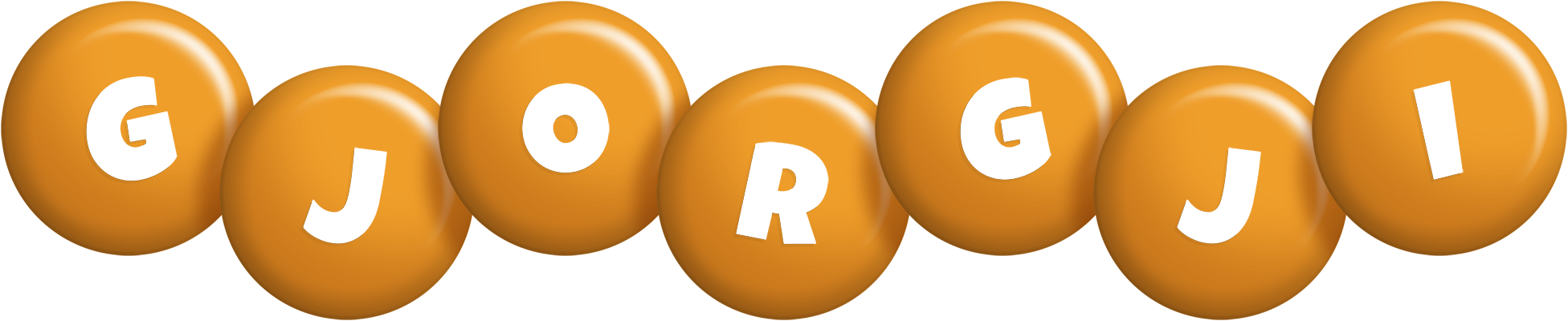 Gjorgji candy-orange logo