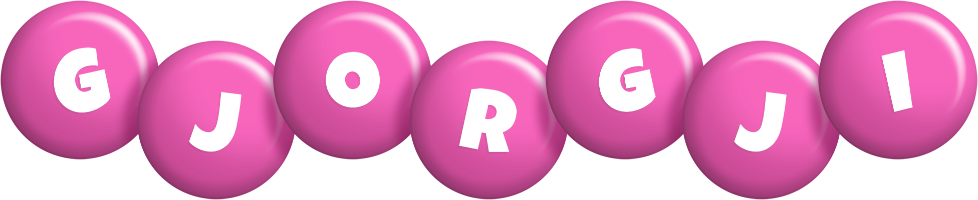 Gjorgji candy-pink logo