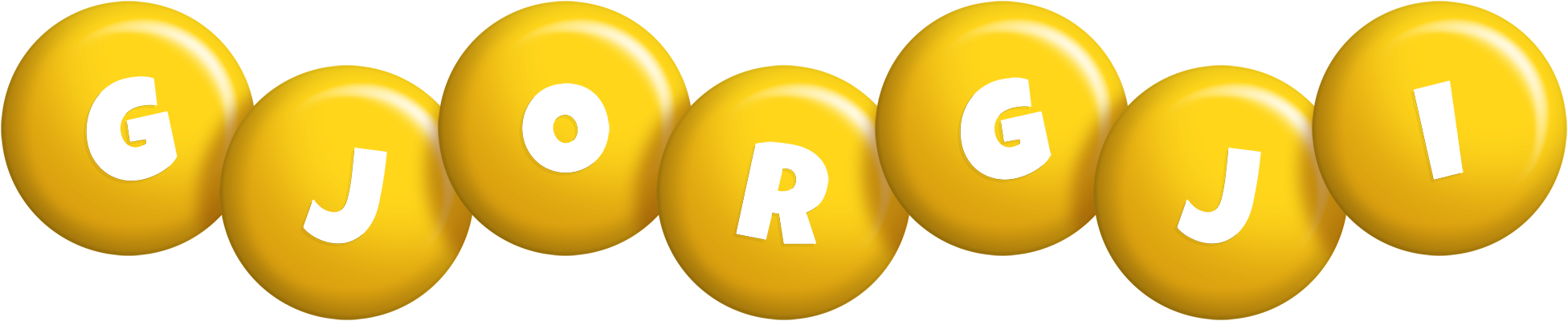 Gjorgji candy-yellow logo