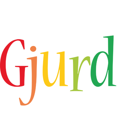Gjurd birthday logo