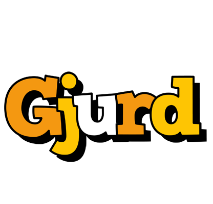 Gjurd cartoon logo