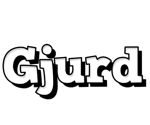 Gjurd snowing logo