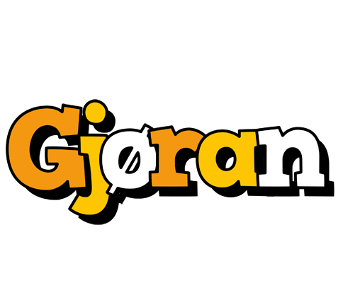 Gjøran cartoon logo