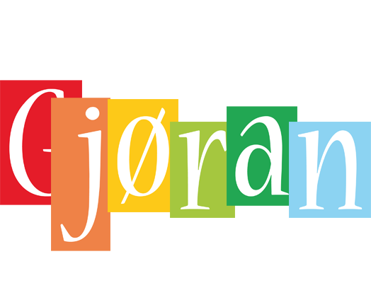 Gjøran colors logo