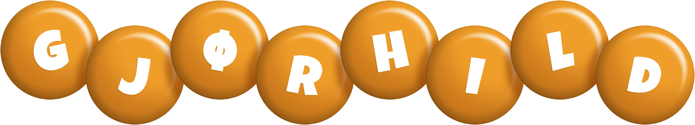 Gjørhild candy-orange logo