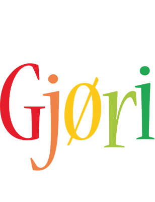 Gjøri birthday logo