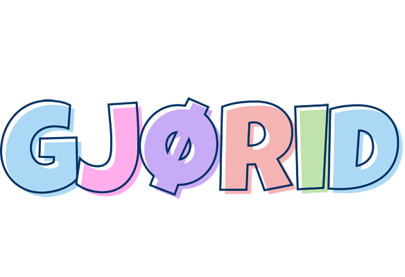 Gjørid pastel logo