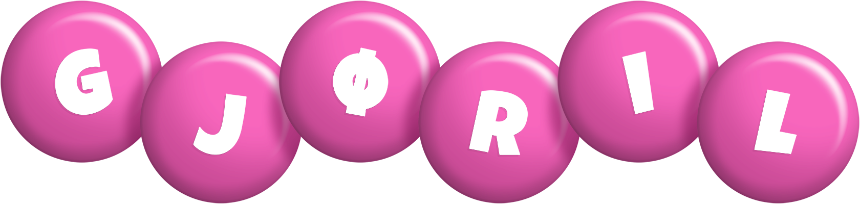 Gjøril candy-pink logo