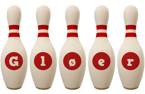 Gløer bowling-pin logo