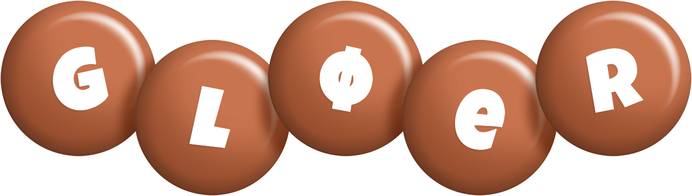 Gløer candy-brown logo