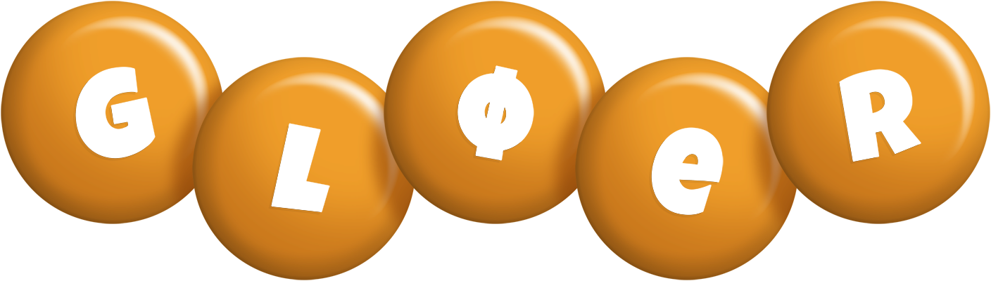 Gløer candy-orange logo