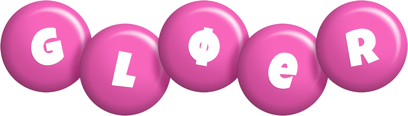 Gløer candy-pink logo