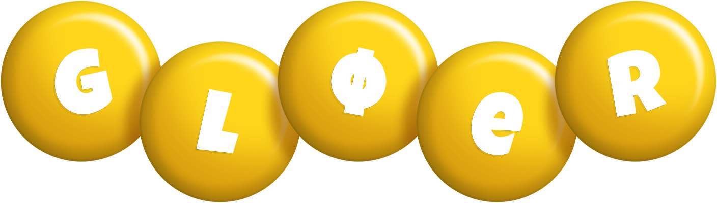 Gløer candy-yellow logo