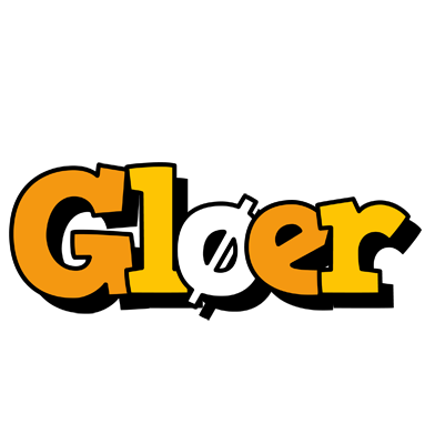 Gløer cartoon logo