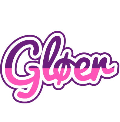 Gløer cheerful logo