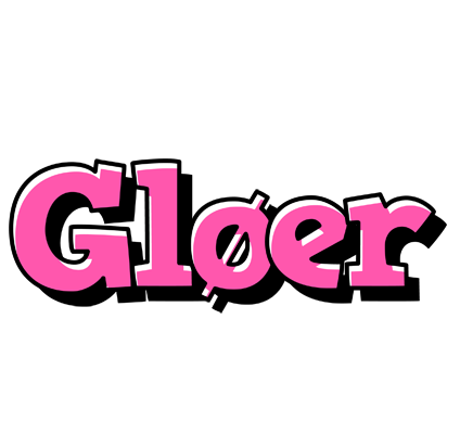 Gløer girlish logo