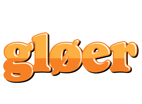 Gløer orange logo