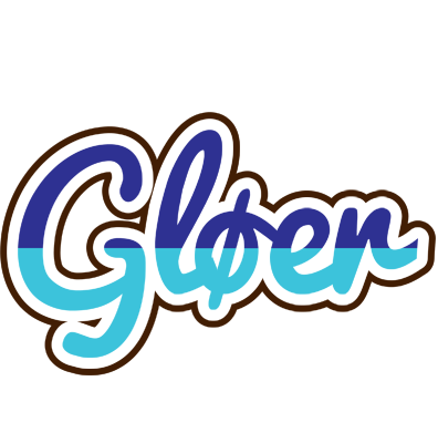 Gløer raining logo