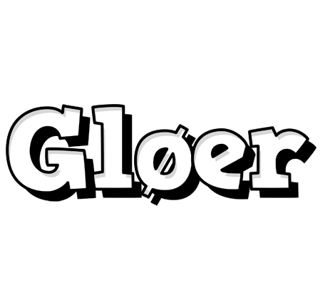 Gløer snowing logo
