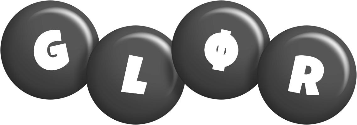 Glør candy-black logo