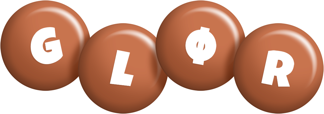 Glør candy-brown logo