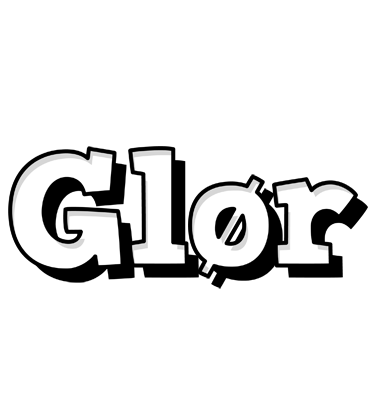 Glør snowing logo