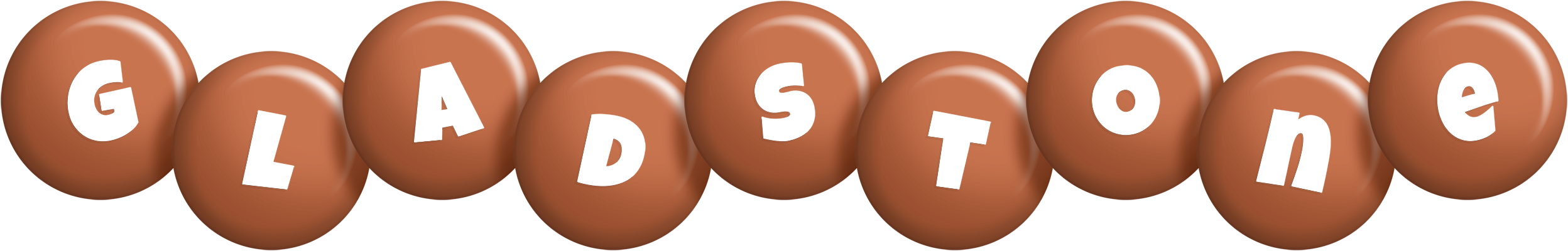 Gladstone candy-brown logo
