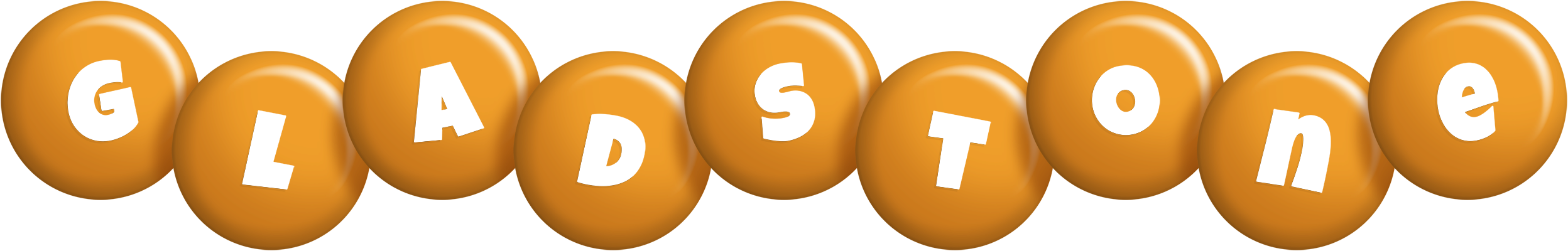 Gladstone candy-orange logo