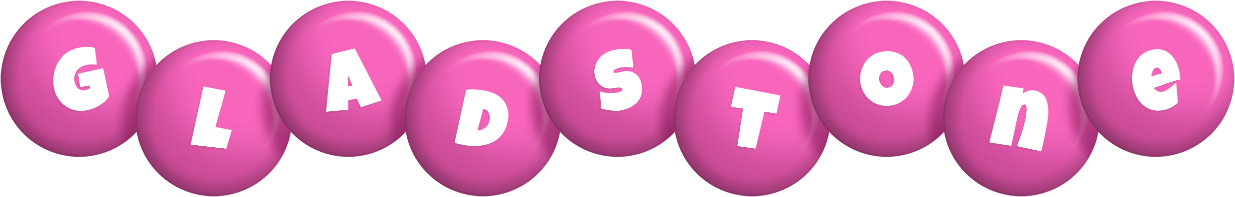 Gladstone candy-pink logo