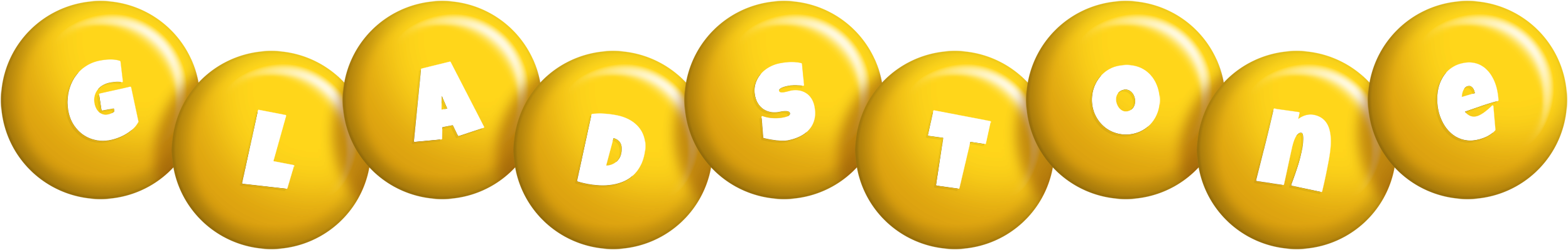 Gladstone candy-yellow logo