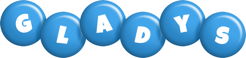 Gladys candy-blue logo