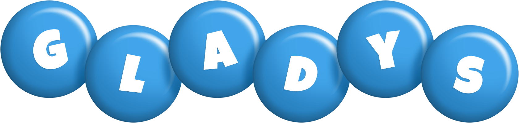 Gladys candy-blue logo