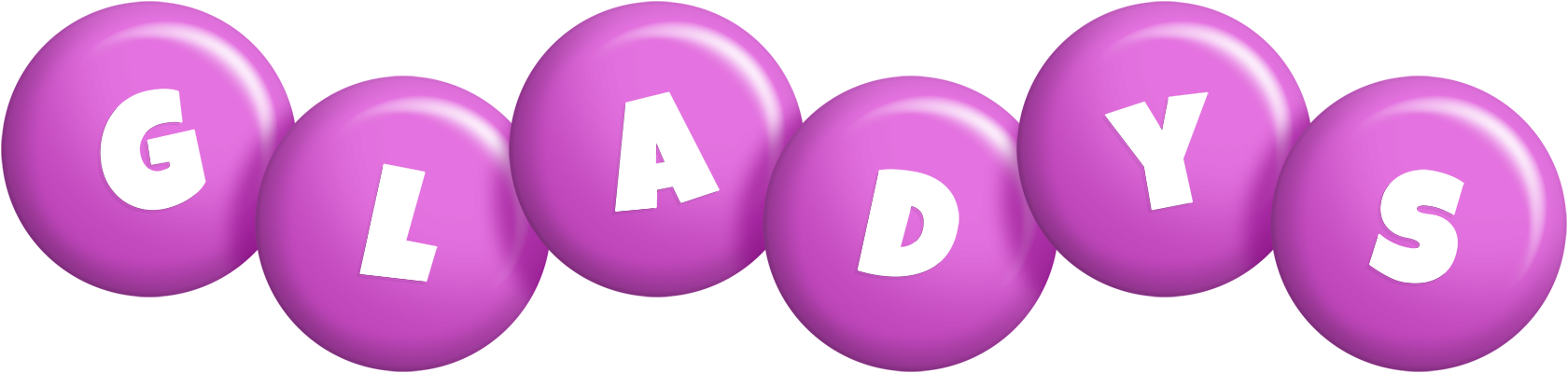 Gladys candy-purple logo