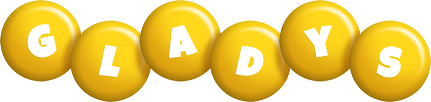 Gladys candy-yellow logo