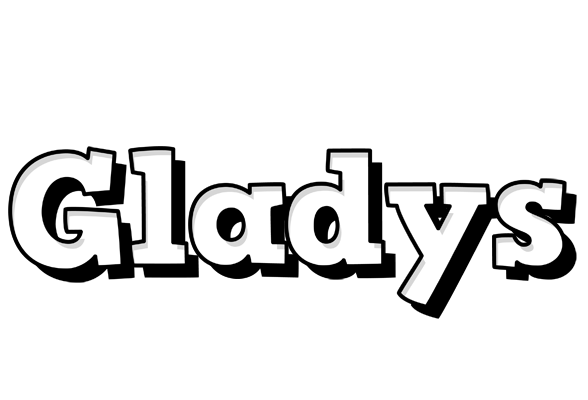 Gladys snowing logo