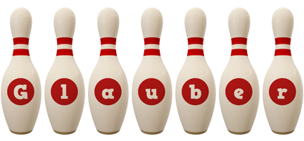 Glauber bowling-pin logo