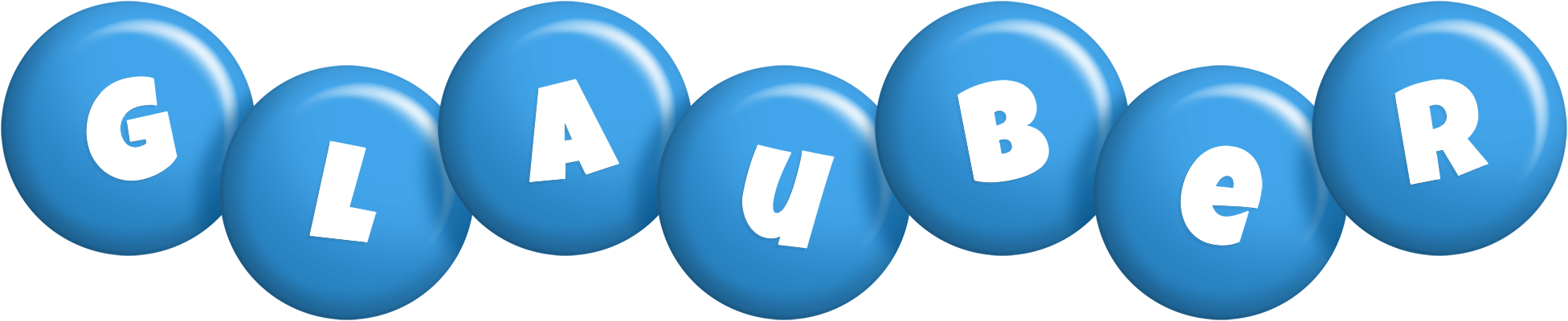 Glauber candy-blue logo