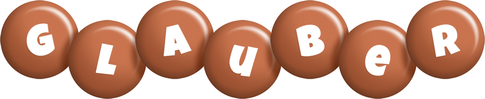 Glauber candy-brown logo