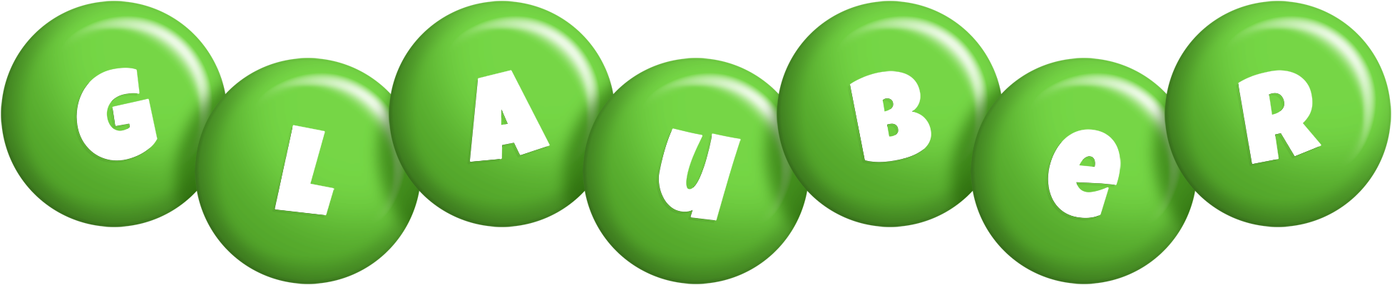 Glauber candy-green logo