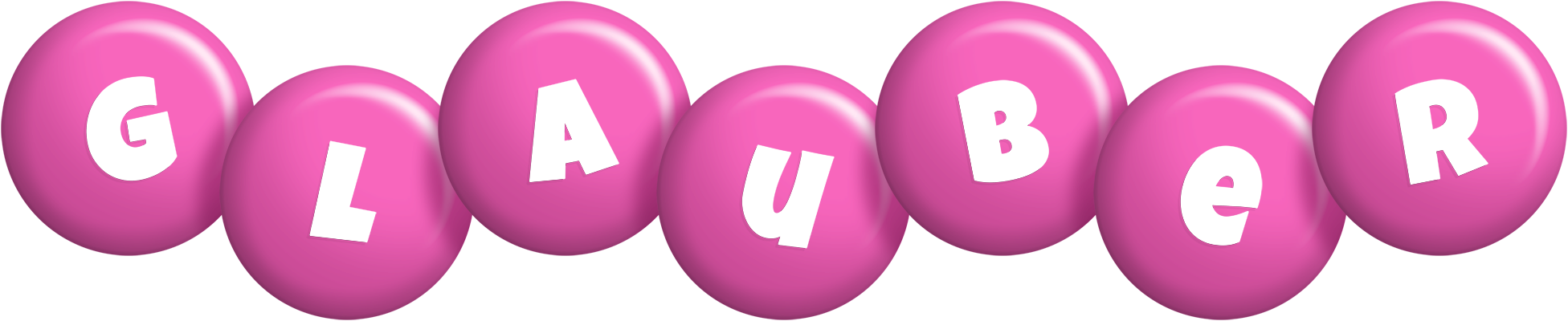 Glauber candy-pink logo